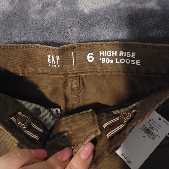 GAP Kids Brown High Rise '90s Loose Jeans - Picture 5 of 5